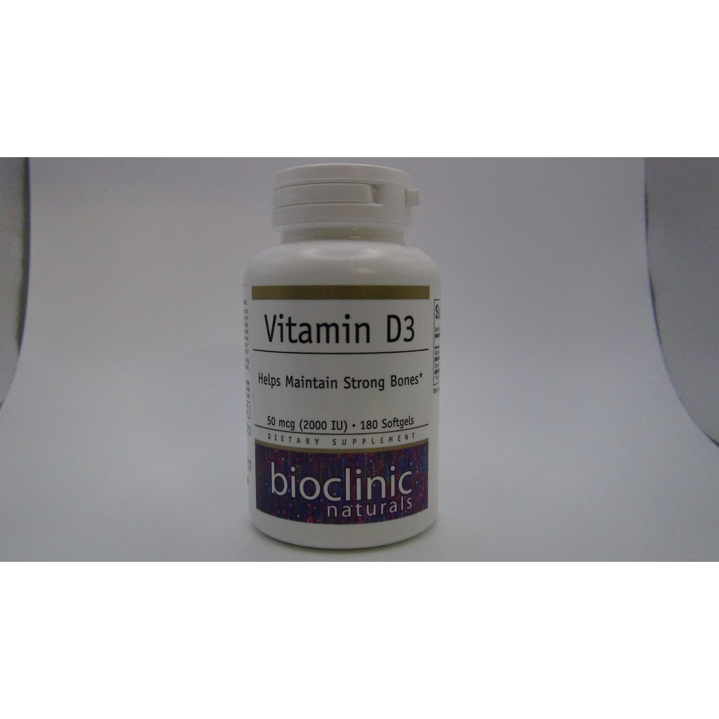 Bioclinic Naturals Vitamin D3 2000 IU 180 Softgels