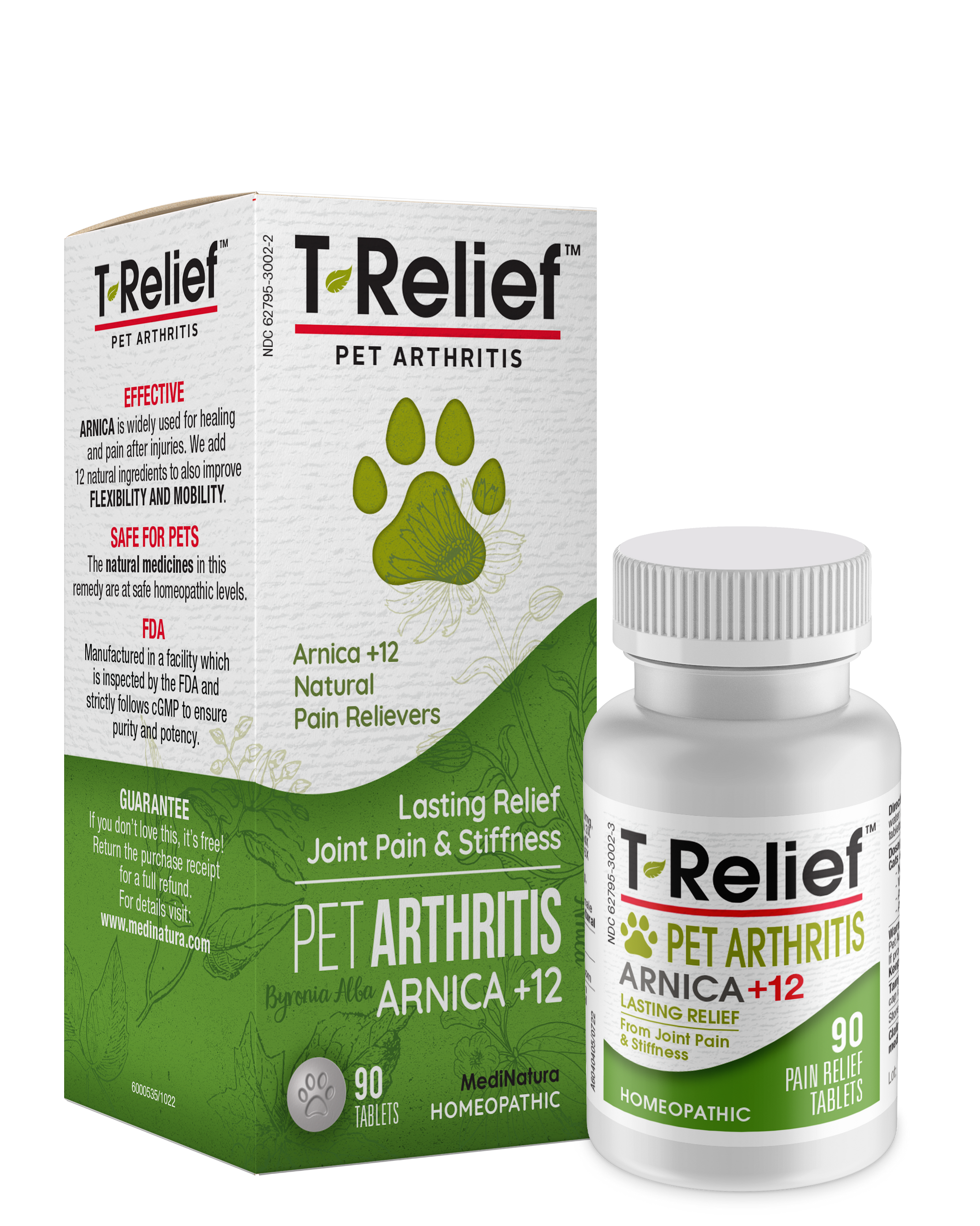 MediNatura T-Relief Arthrite pour Animaux 90 Comprimés