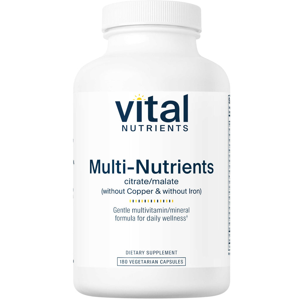 Vital Nutrients Multi-Nutrients 3 Formule Citrate Malate 180 gélules végétales