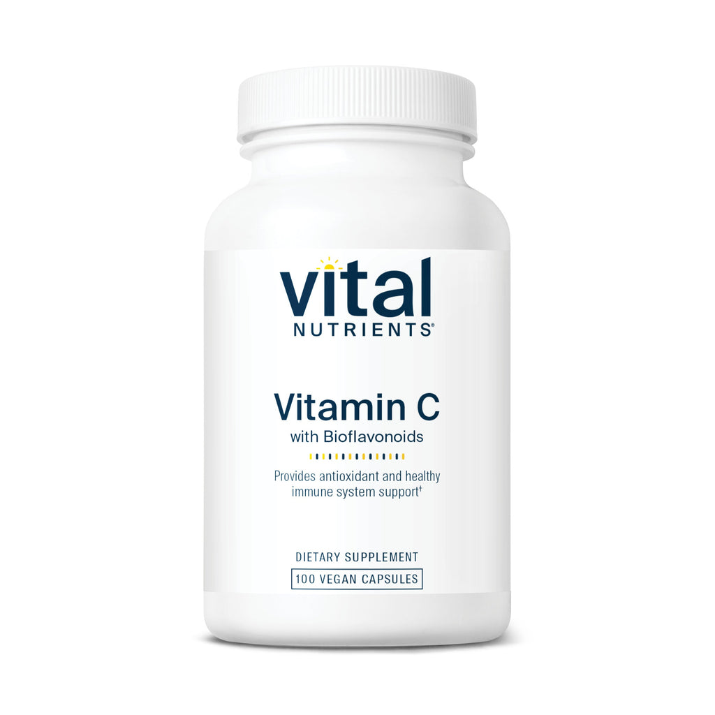 Vitamine C avec bioflavonoïdes Vital Nutrients, 220 gélules