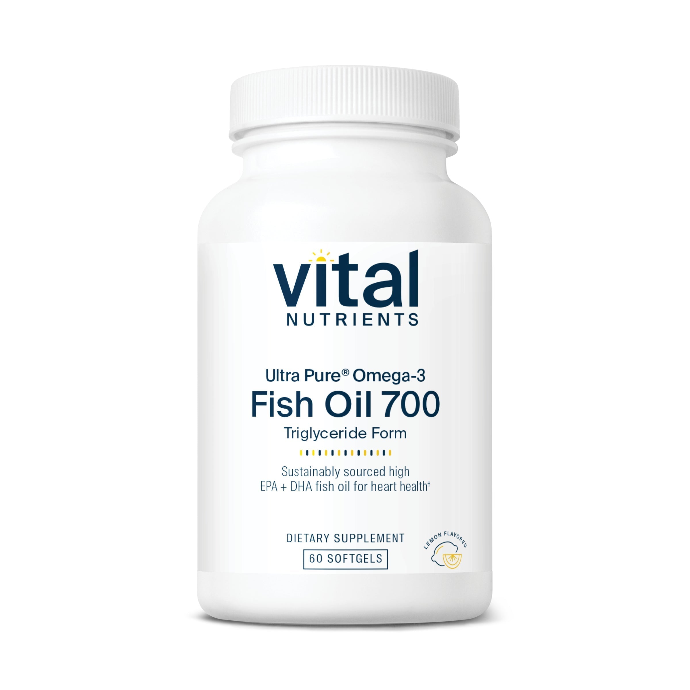 Vital Nutrients Huile de Poisson Ultra Pure 700 60 Gélules