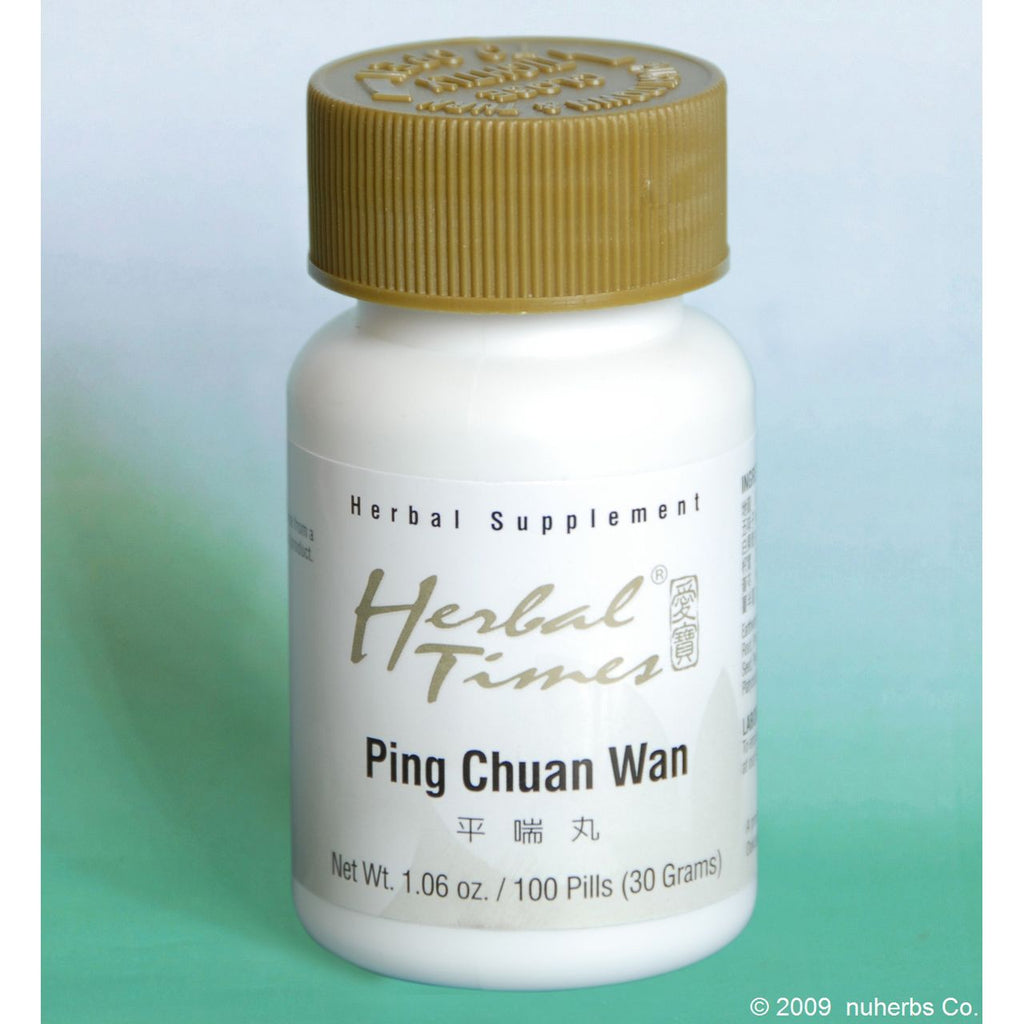 NuHerb Herbal Times Ping Chuan Wan 100 pilules-thé