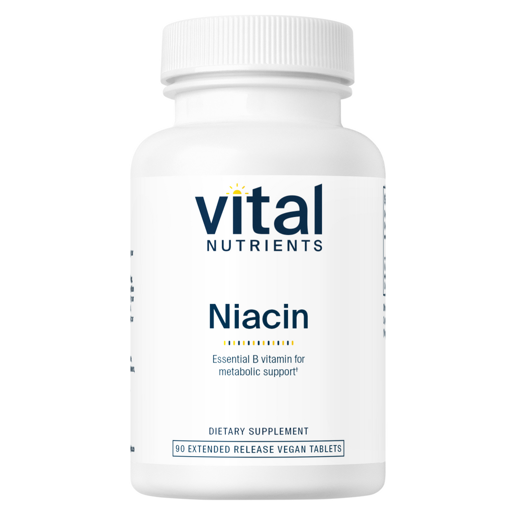 Vital Nutrients Niacine 500 mg 90 comprimés à libération prolongée