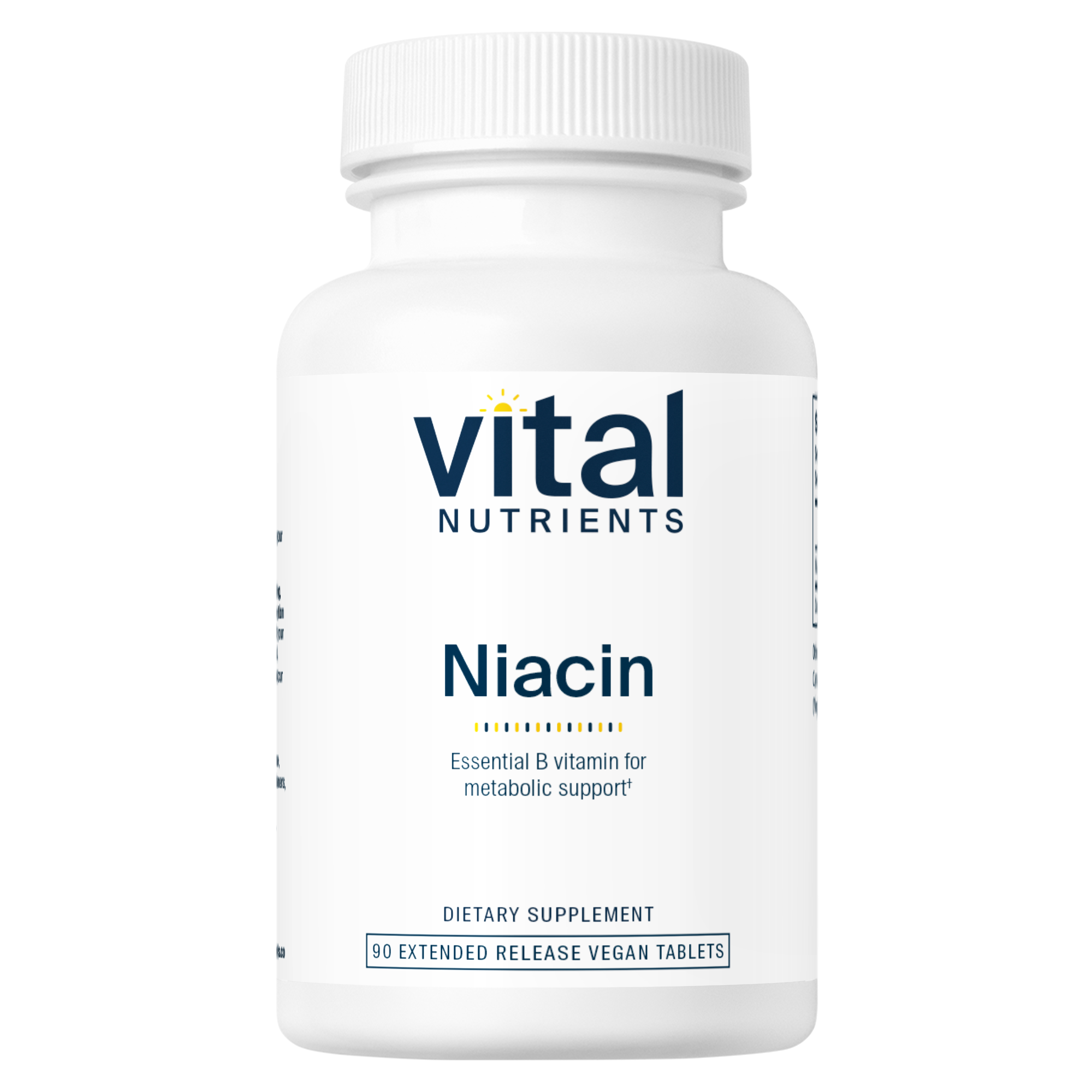 Vital Nutrients Niacine 500 mg 90 comprimés à libération prolongée