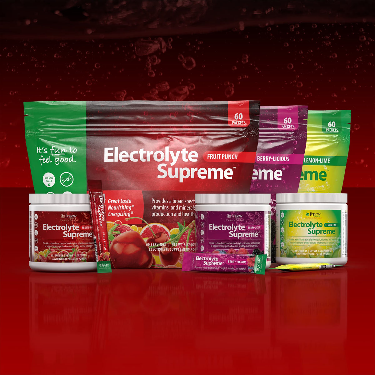 Jigsaw Electrolyte Supreme Baies Délicieuses 60 portions