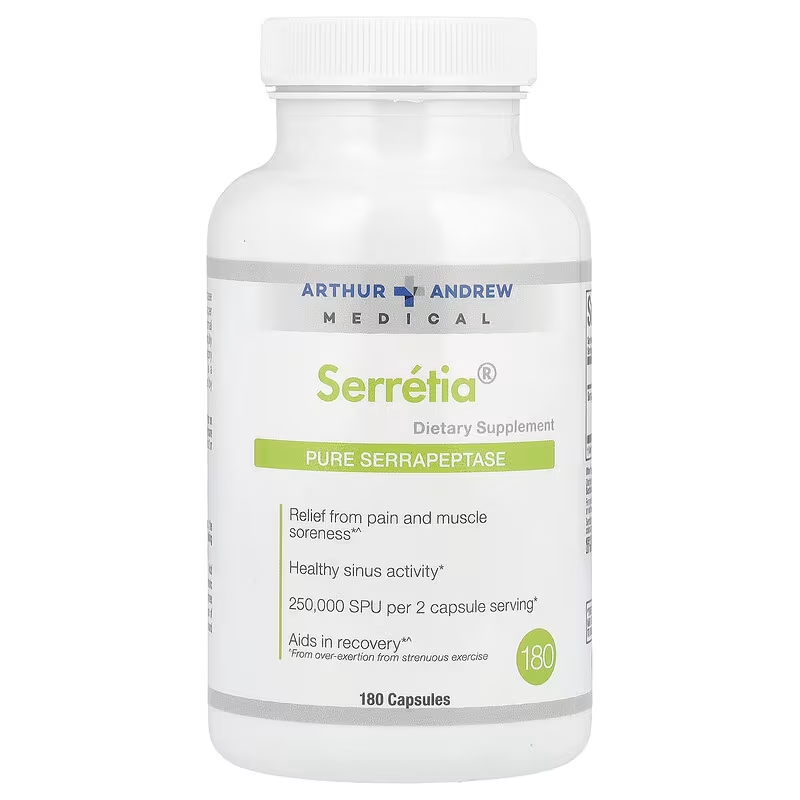 Arthur Andrew Medical Serretia 180 gélules