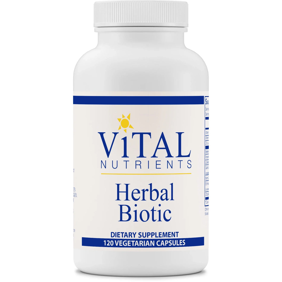 Vital Nutrients Herbal Biotic 60 gélules végétales
