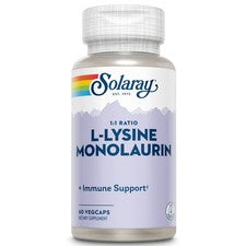 Solaray L-Lysine Monolaurine Rapport 1:1 60 Vcaps - Lot de 2