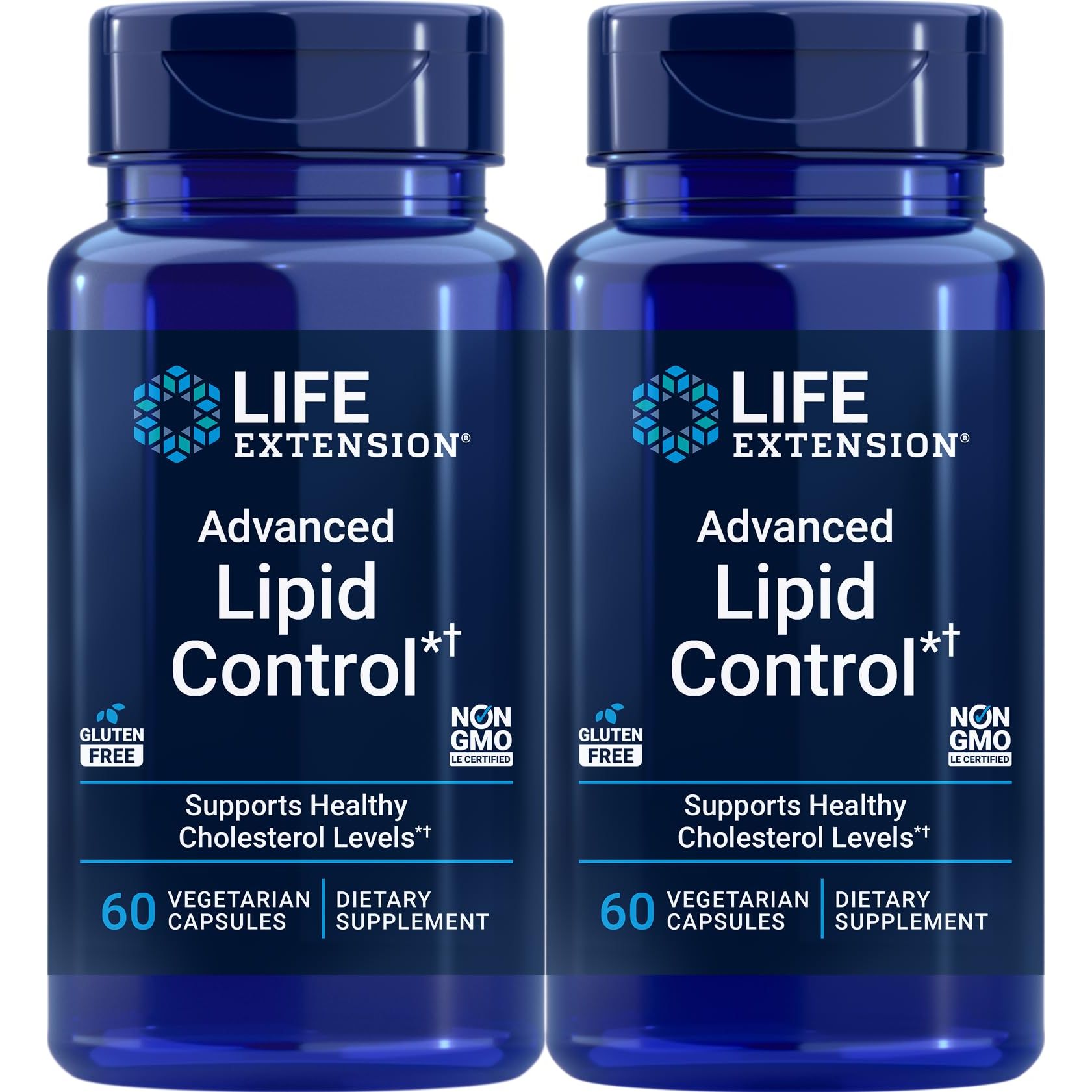 Life Extension Advanced Lipid Control 60 Vcaps - Lot de 2
