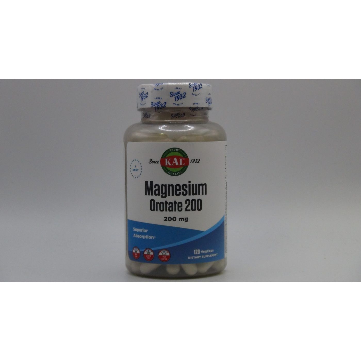 KAL Magnésium Orotate 200 mg 120 gélules végétales
