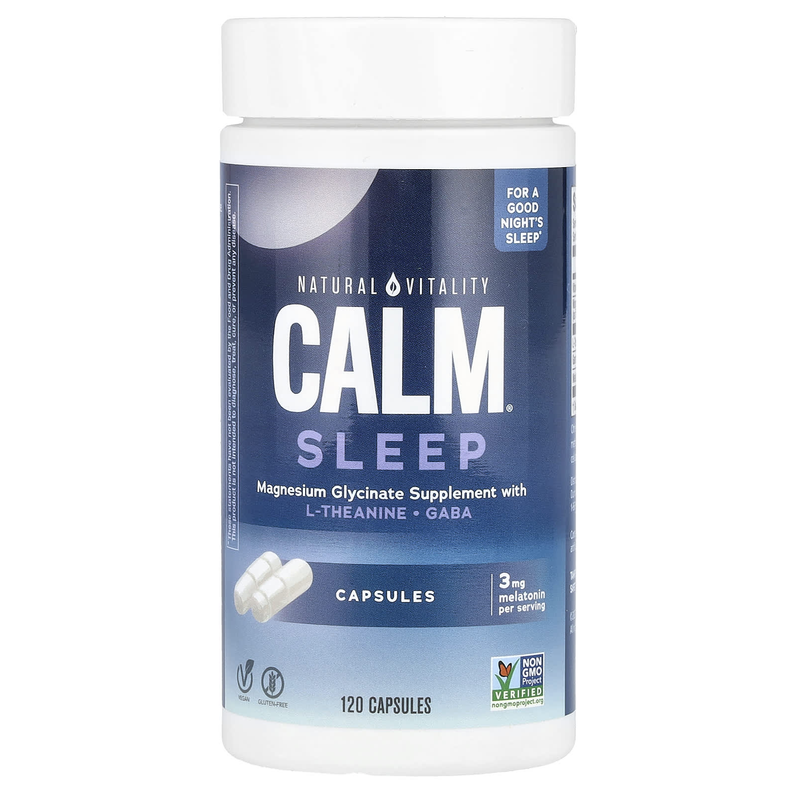 Natural Vitality Calm Sleep Capsules, 120 gélules