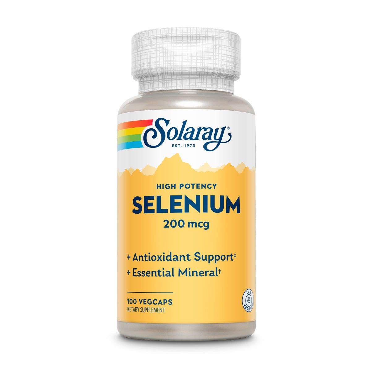 Solaray Sélénium Sans Levure 100mcg 90 Vcaps - Lot de 3