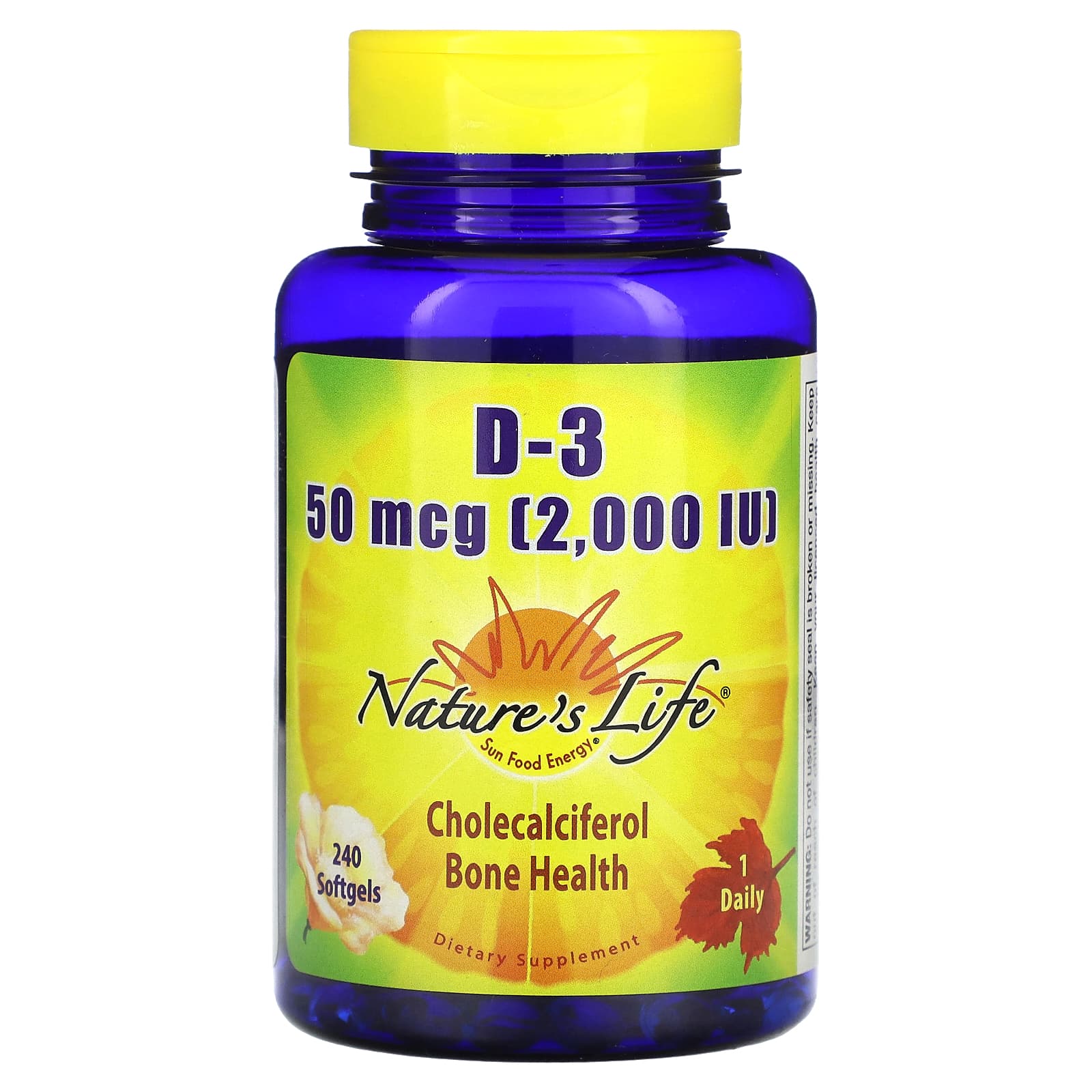 Nature's Life D-3 2000 IU 240 Softgels