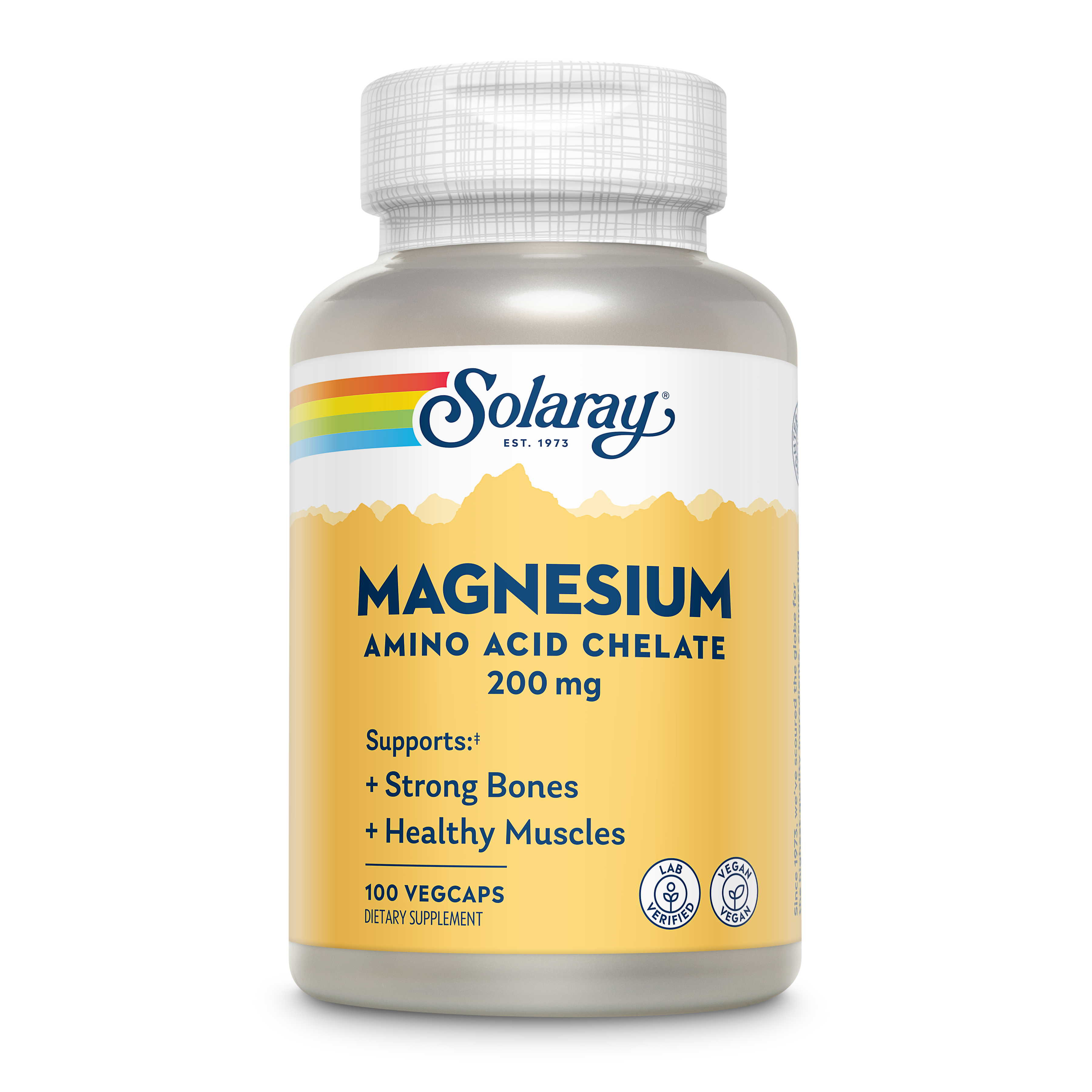 Solaray Magnesium Chelated 100 Tablets