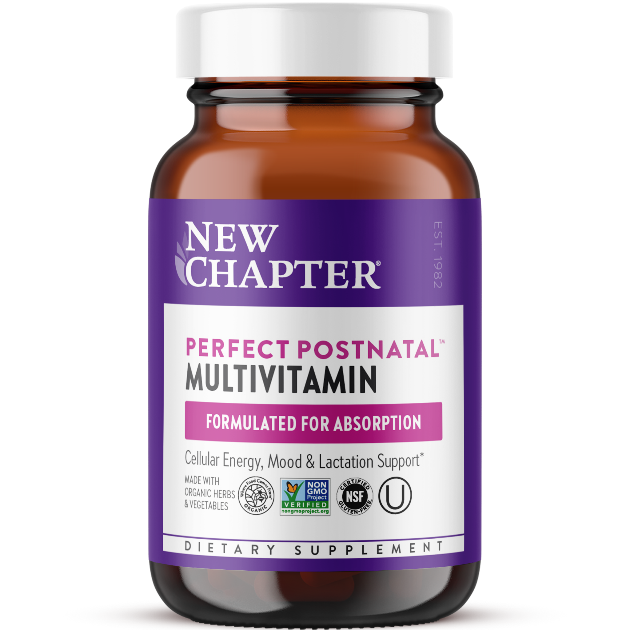 New Chapter Perfect Postnatal Multivitamine 270 comprimés