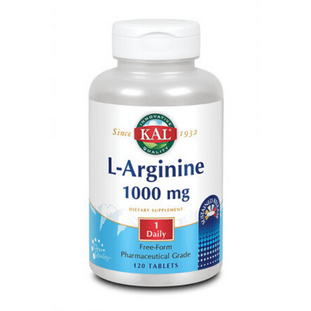 Kal - L-Arginine Sustained Release 1000 mg. - 120 Tablets
