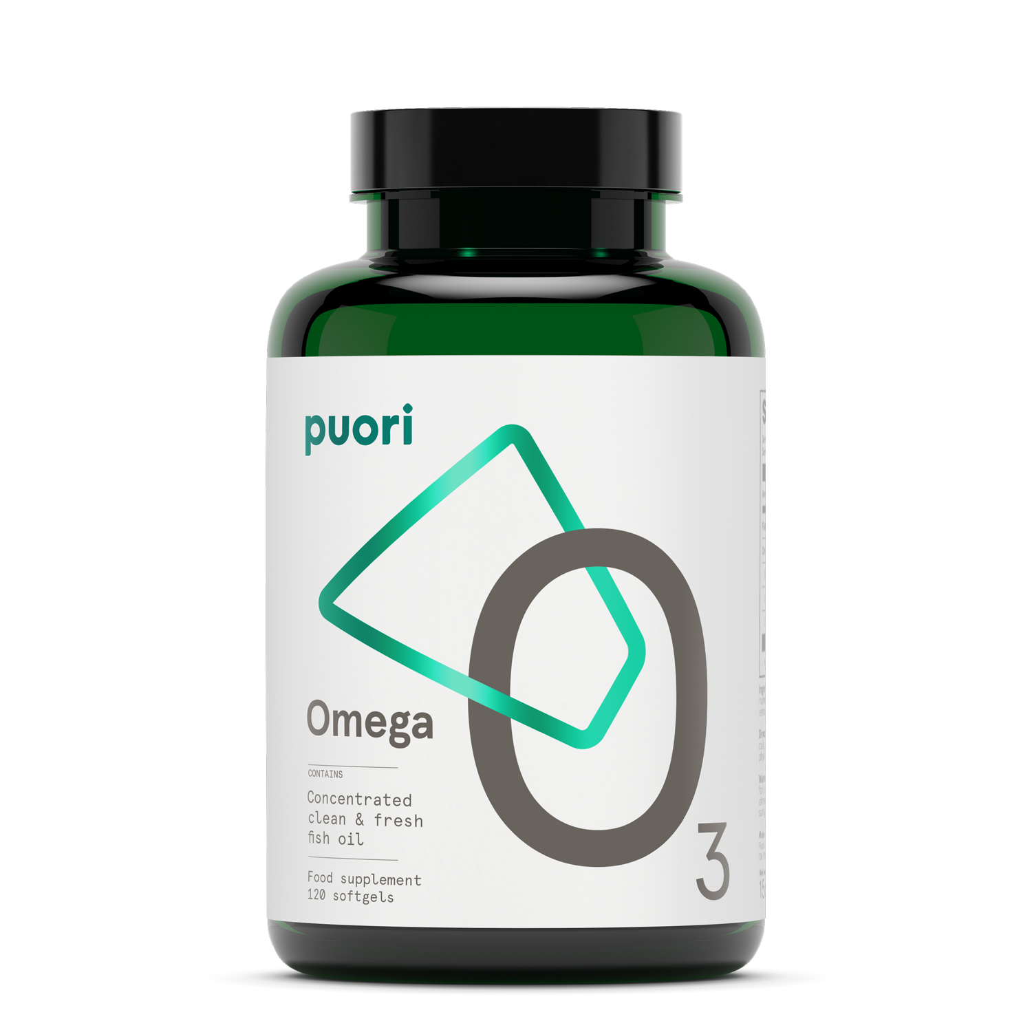 Puori - O3 Huile de Poisson Oméga-3 Ultra Pure 2000 mg - 120 Gélules