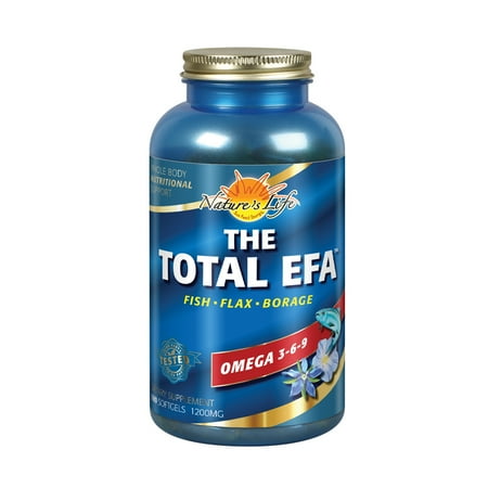 Nature's Life The Total EFA 1200mg Omega 3-6-9 180 Softgels PN