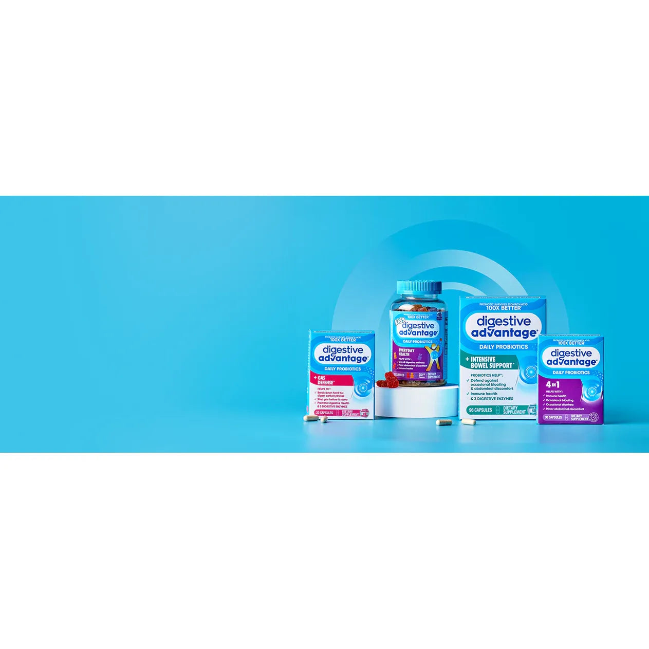 Digestive Advantage - Probiotiques Santé immunitaire avancée - 64 Gélifiés