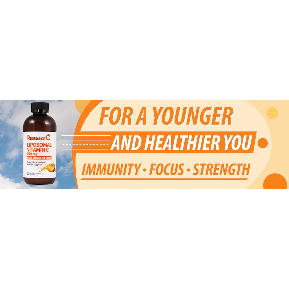 Resistance C - Vitamine C Liposomale Soutien Immunitaire Quotidien Liquide Orange 500 mg. - 236 ml.