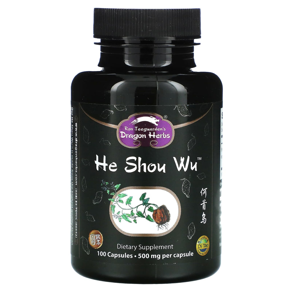 Dragon Herbs - He Shou Wu 500 mg. - 100 gélules végétariennes