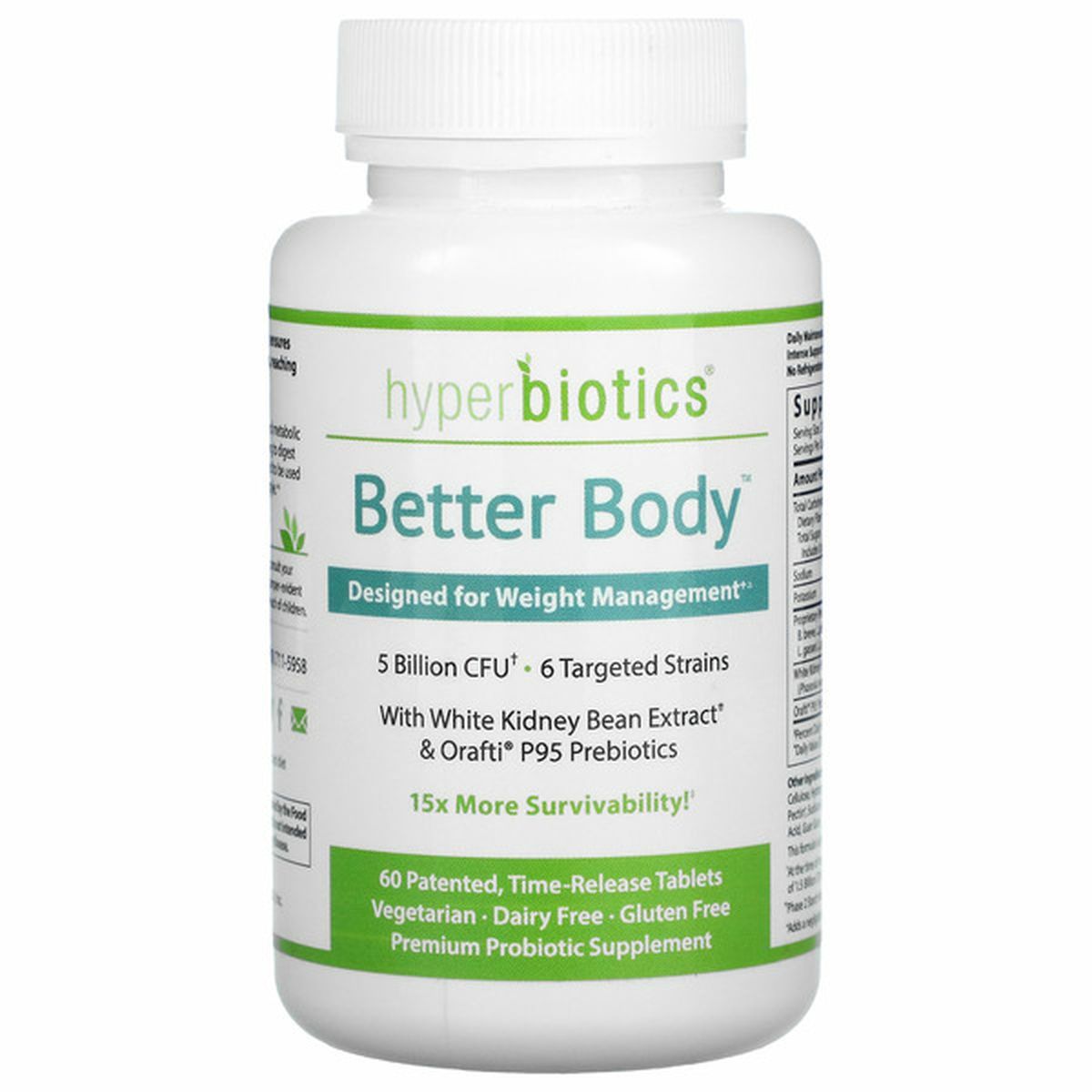 Hyperbiotics - Probiotique pour un corps plus sain pour la perte de poids 5 milliards d'UFC - 60 comprimés