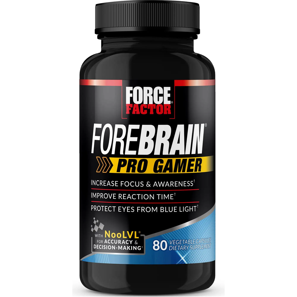 Force Factor - ForeBrain Pro Gamer avec NooLVL - 80 gélules végétales