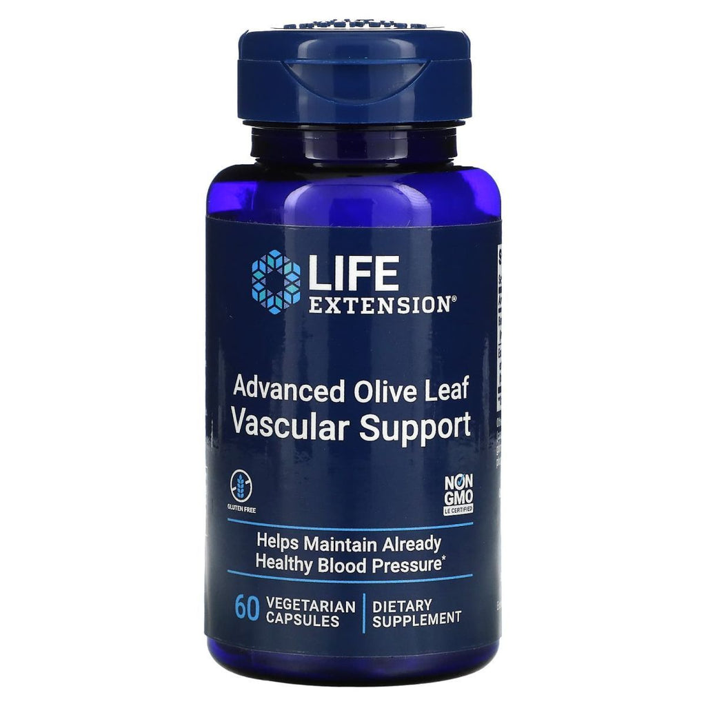 Life Extensions Soutien Vasculaire à Base de Feuilles d'Olivier Avancé 60 gélules Lot de 3