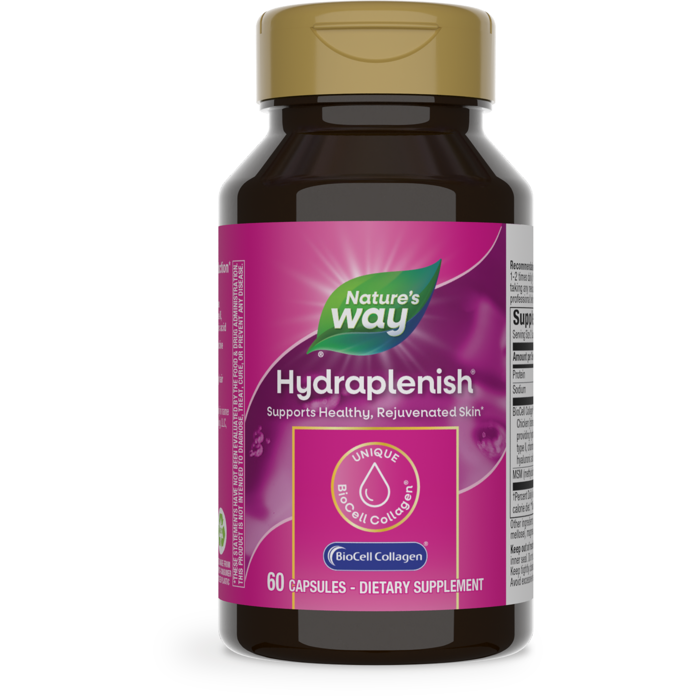 Nature's Way Hydraplenish avec MSM 60 capsules - 3 paquets