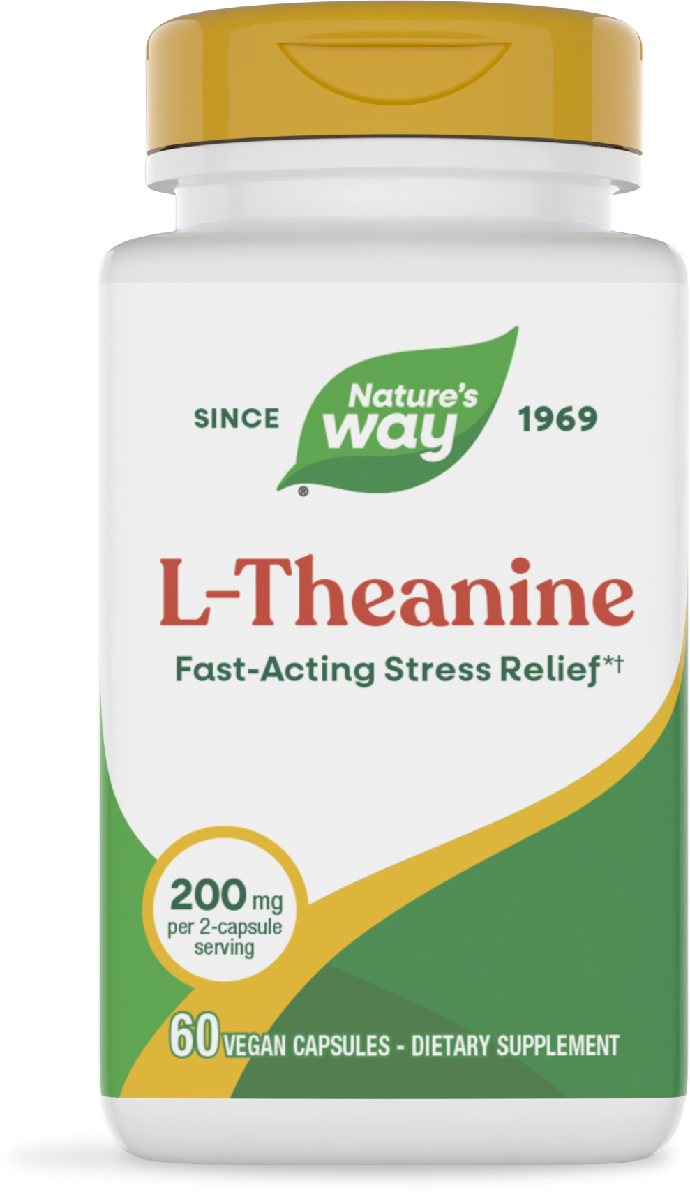 Nature's Way Enzymatic Therapy L-théanine 60 gélules 09556 - Lot de 2