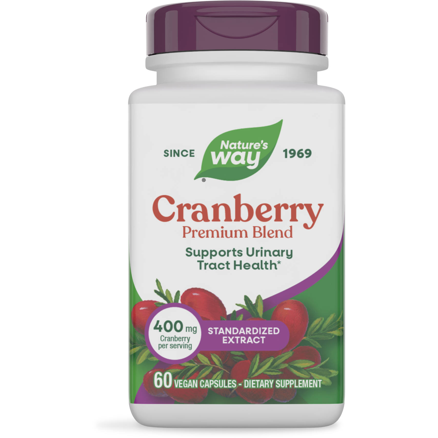 Nature's Way Canneberge 120 Vcaps - Lot de 2