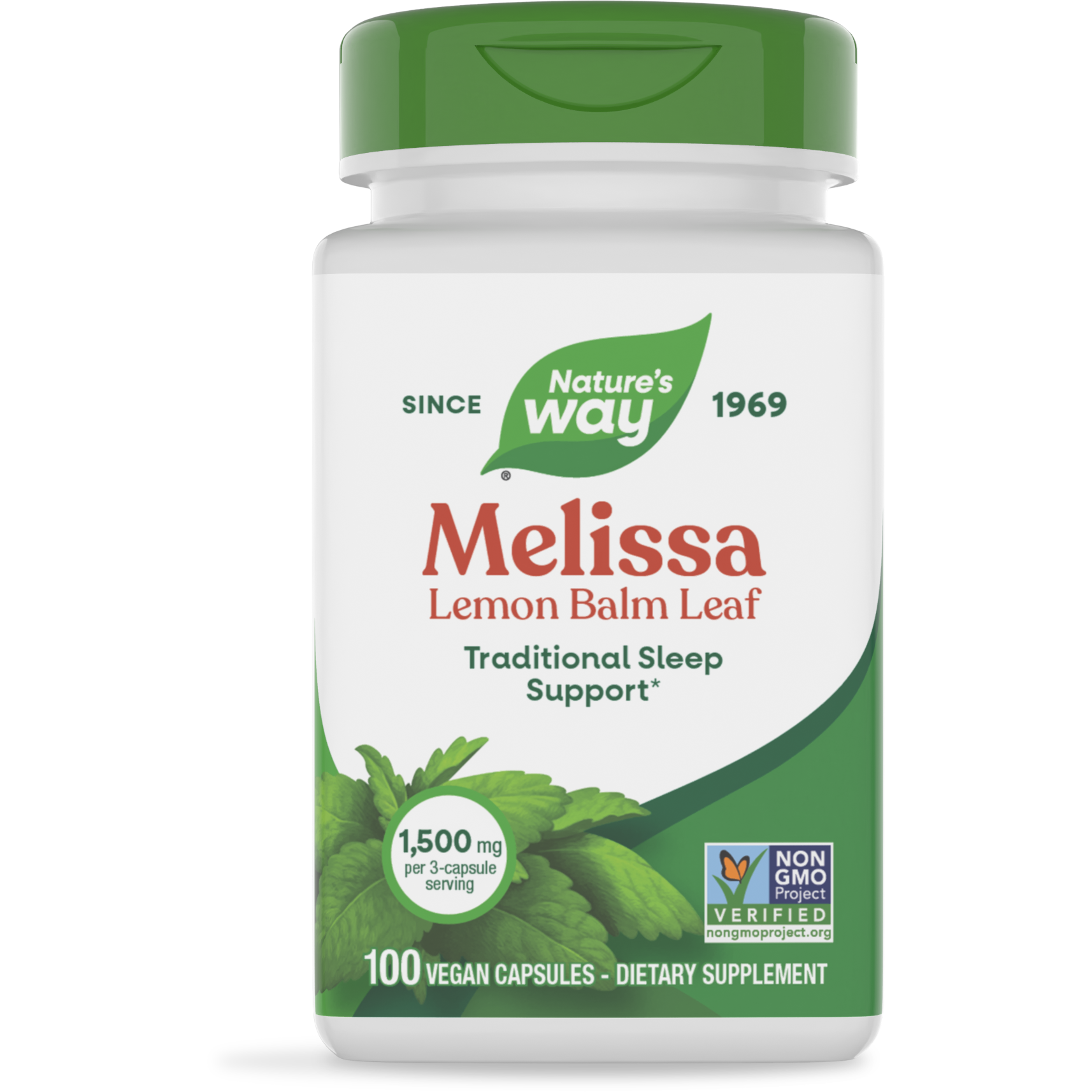 Nature's Way Mélisse 100 gélules végétales - Lot de 2