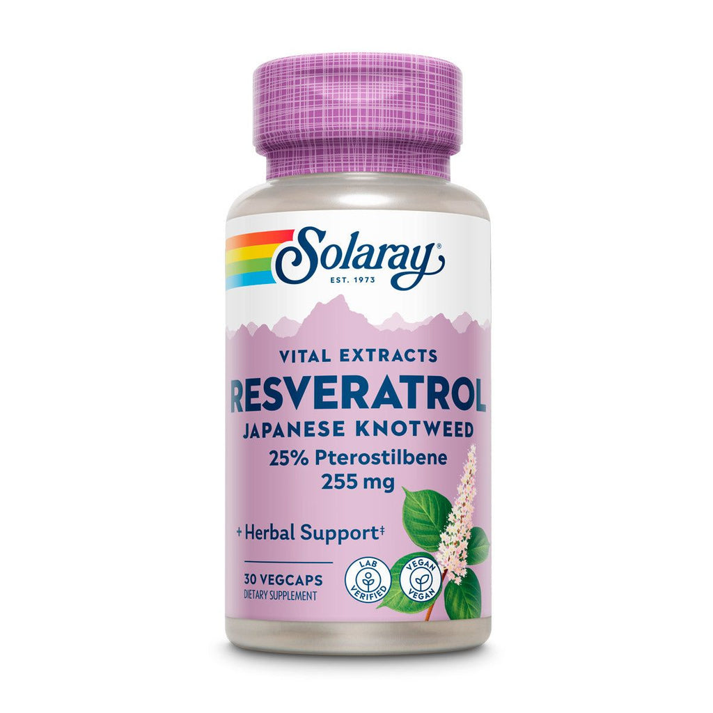 Solaray Resveratrol With Pterostilbene 30 Vcaps PN