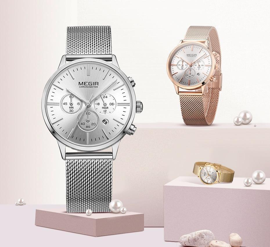 Nouvelles Montres Pour Femmes Dorées À La Mode Luxe Quartz Sport Étanche Montre-Bracelet Style Rond