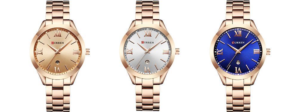 Montre-bracelet de luxe classique et élégante, étanche, pour femme, avec grands chiffres et affichage de la date – un excellent cadeau