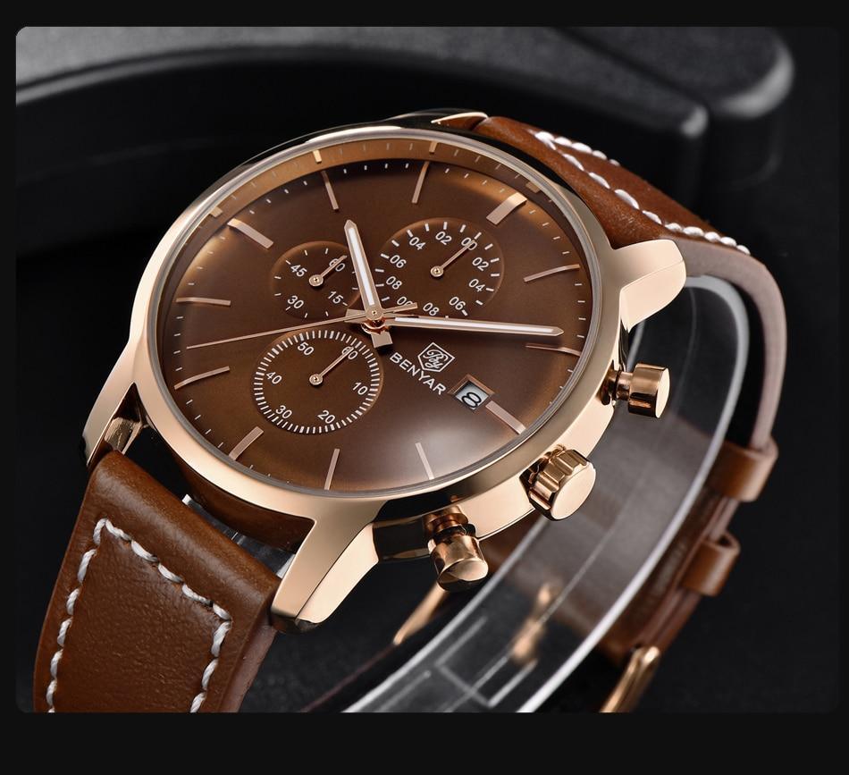 Montre homme d'affaires en acier 2021, montre-bracelet décontractée de luxe à quartz étanche en cuir pour homme