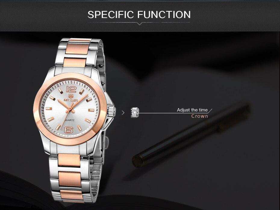 Montres de luxe pour femmes Or Rose Élégant Moderne Étanche Analogique Design Stylé Pour Femmes