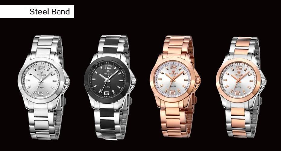 Montres de luxe pour femmes Or Rose Élégant Moderne Étanche Analogique Design Stylé Pour Femmes