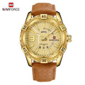 Montre étanche en cuir pour homme avec affichage du jour, de la date et aiguilles fluorescentes – Cadeau idéal pour votre homme