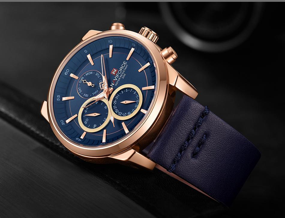Montre Homme Élegante Étanche Avec Aiguilles Et Chiffres Fluorescents Design Unique De Luxe Cadeau Parfait Pour Lui