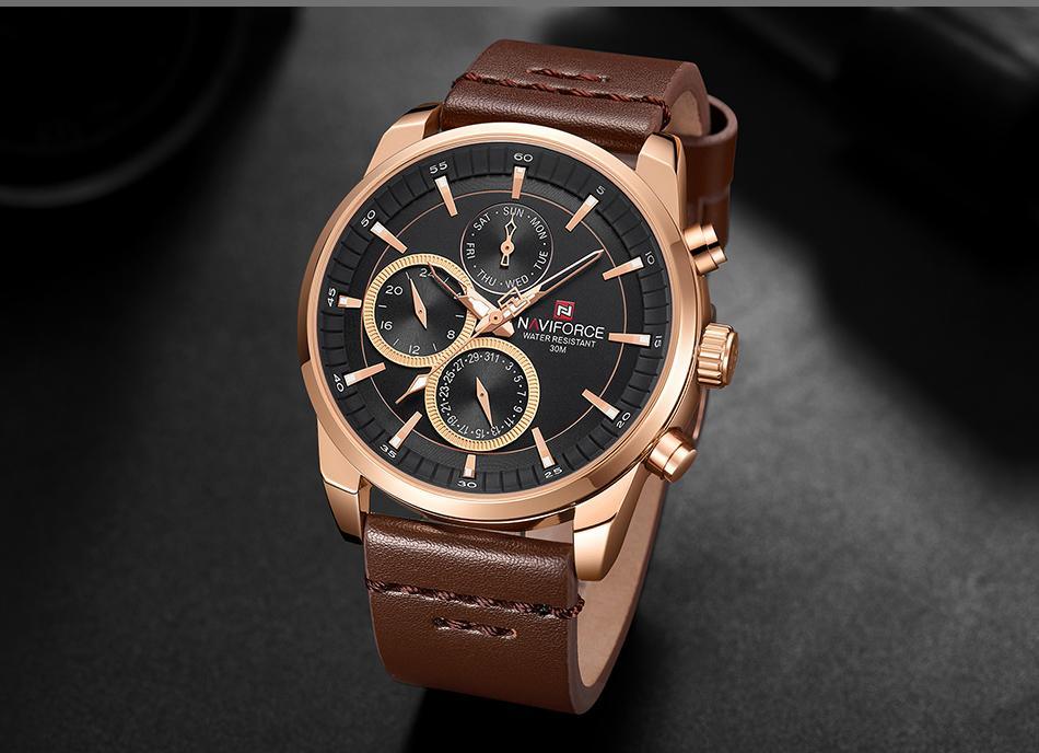 Montre Homme Élegante Étanche Avec Aiguilles Et Chiffres Fluorescents Design Unique De Luxe Cadeau Parfait Pour Lui