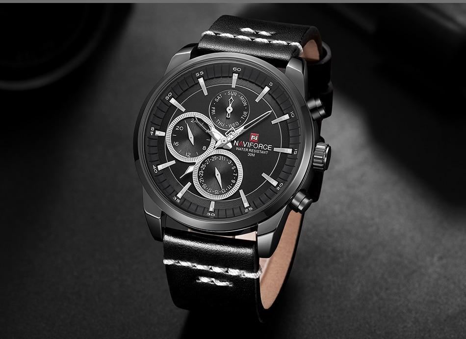Montre Homme Élegante Étanche Avec Aiguilles Et Chiffres Fluorescents Design Unique De Luxe Cadeau Parfait Pour Lui