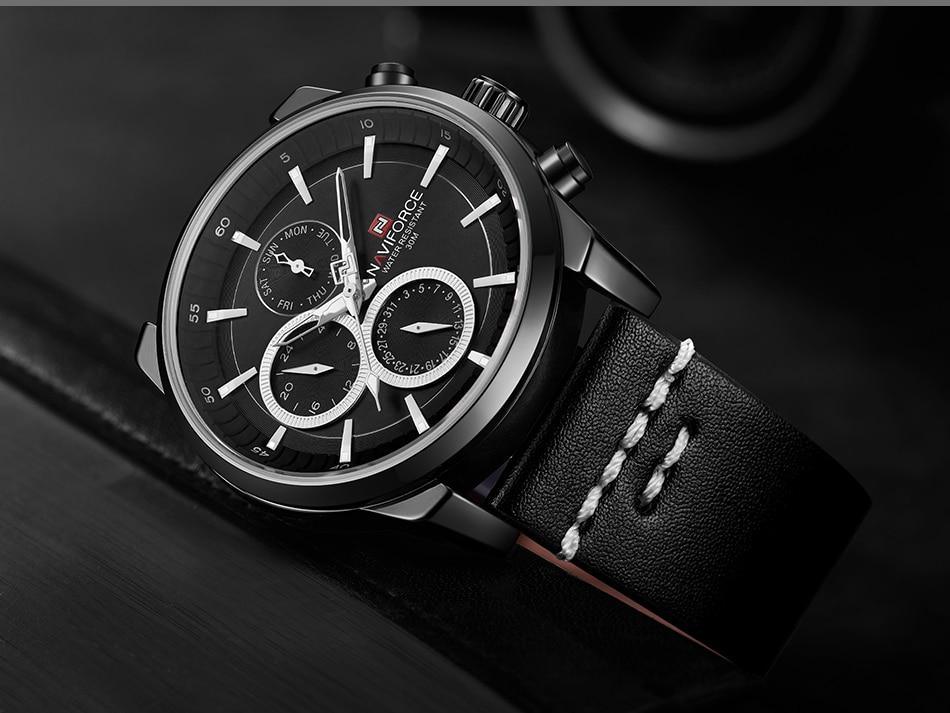 Montre Homme Élegante Étanche Avec Aiguilles Et Chiffres Fluorescents Design Unique De Luxe Cadeau Parfait Pour Lui