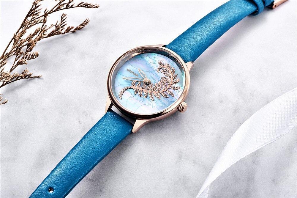 Montre Ronde Luxe Femme Simple Analogique Quartz Élégante Bracelet Maille Acier Inoxydable Montre-Bracelet Tendance pour Femme