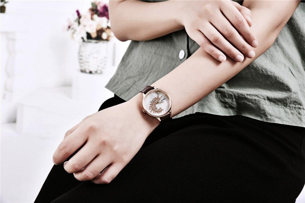 Montre Ronde Luxe Femme Simple Analogique Quartz Élégante Bracelet Maille Acier Inoxydable Montre-Bracelet Tendance pour Femme