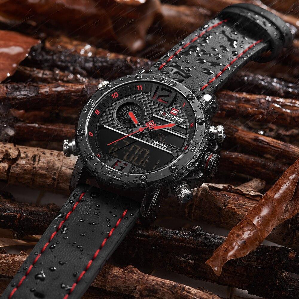 Montre multifonction numérique et analogique étanche de sport pour homme Excellent design Cadeau parfait