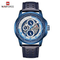 Montres de sport pour homme Montre étanche analogique à quartz Bracelet en cuir Calendrier Date Montre-bracelet unique Cadeau parfait