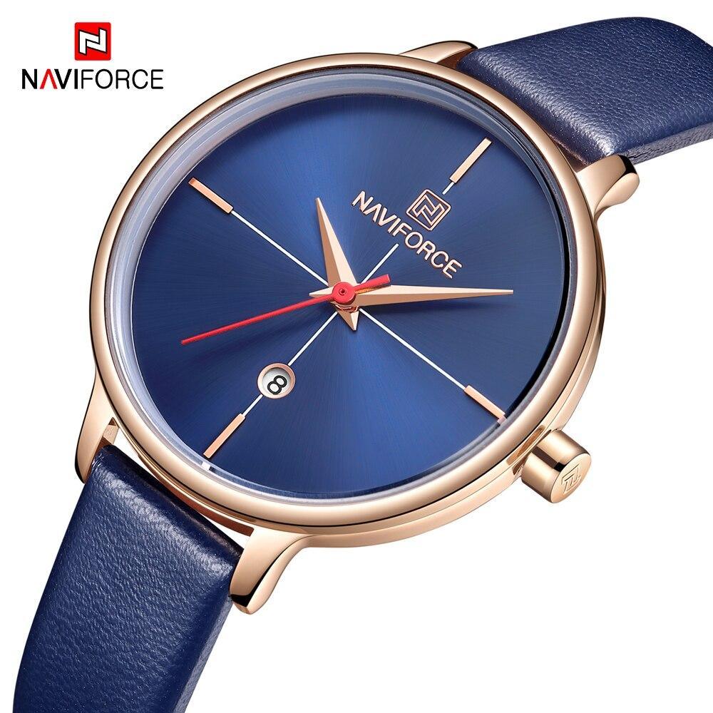Montre de Luxe Femme avec Bracelets en Cuir Boîtier en Acier Brillant Verre Anti-rayures Design Unique Cadeau Parfait