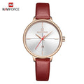 Montre de Luxe Femme avec Bracelets en Cuir Boîtier en Acier Brillant Verre Anti-rayures Design Unique Cadeau Parfait