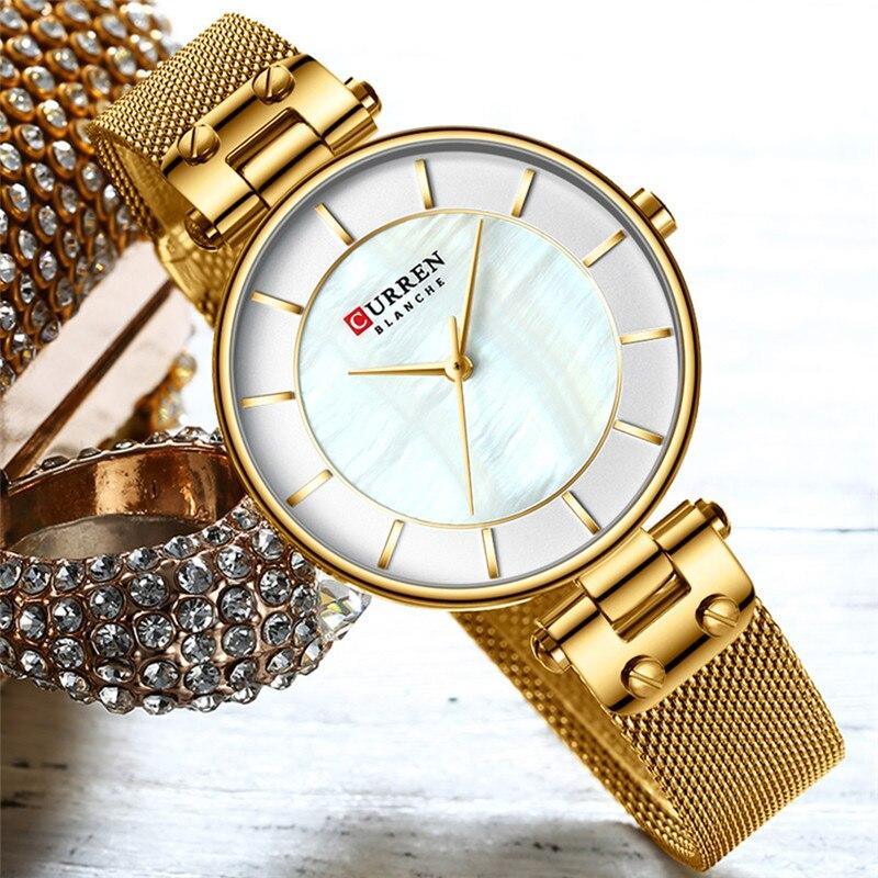 Montres de luxe pour femmes avec un excellent arrière-plan et des designs en zircon, montre-bracelet de style professionnel, cadeau parfait pour elle